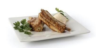 plato costilla de cerdo frita.