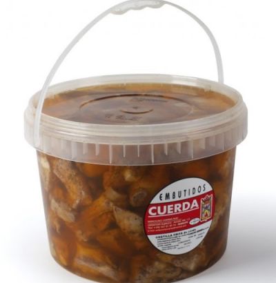 costilla de cerdo adobada frita